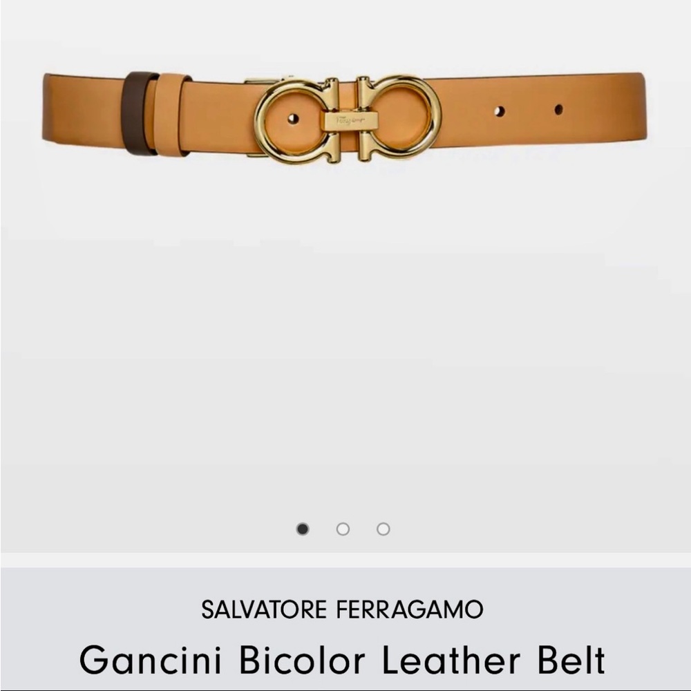💯💕AUTHENTIC FERRAGAMO GANCINI REVERSIBLE BELT 💕$450